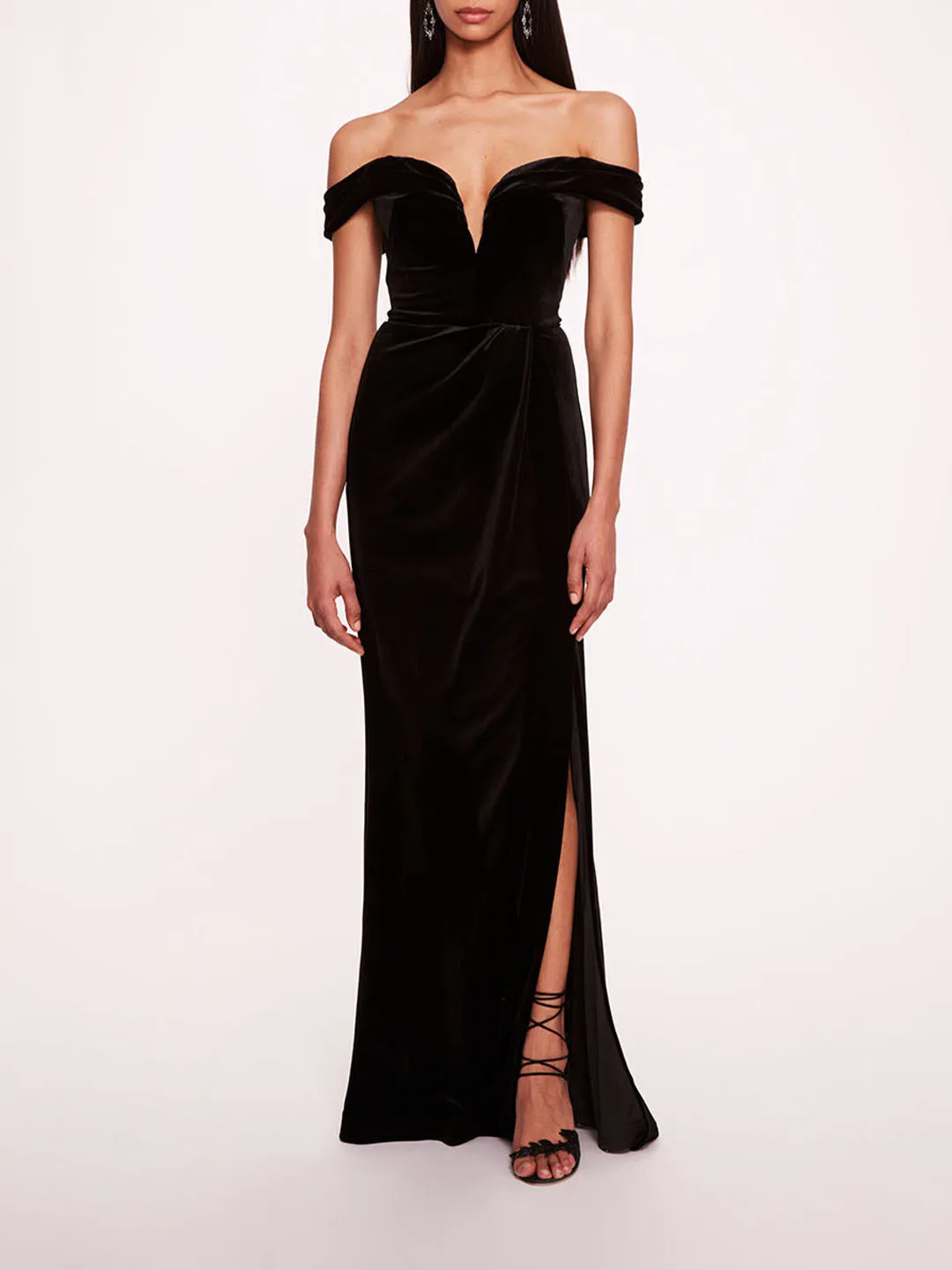 Velvet Plunging Gown sold by Marchesa