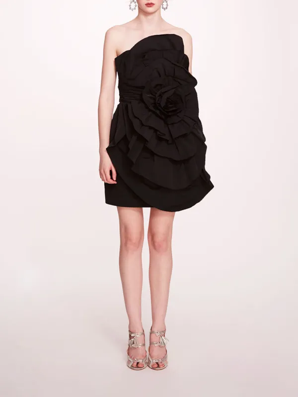 Rosette Taffeta Mini Dress sold by Marchesa