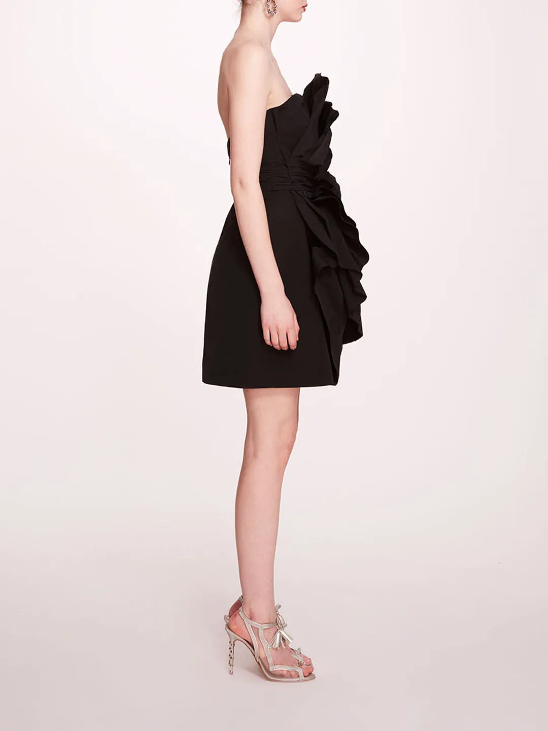 Rosette Taffeta Mini Dress sold by Marchesa product image thumbnail 3