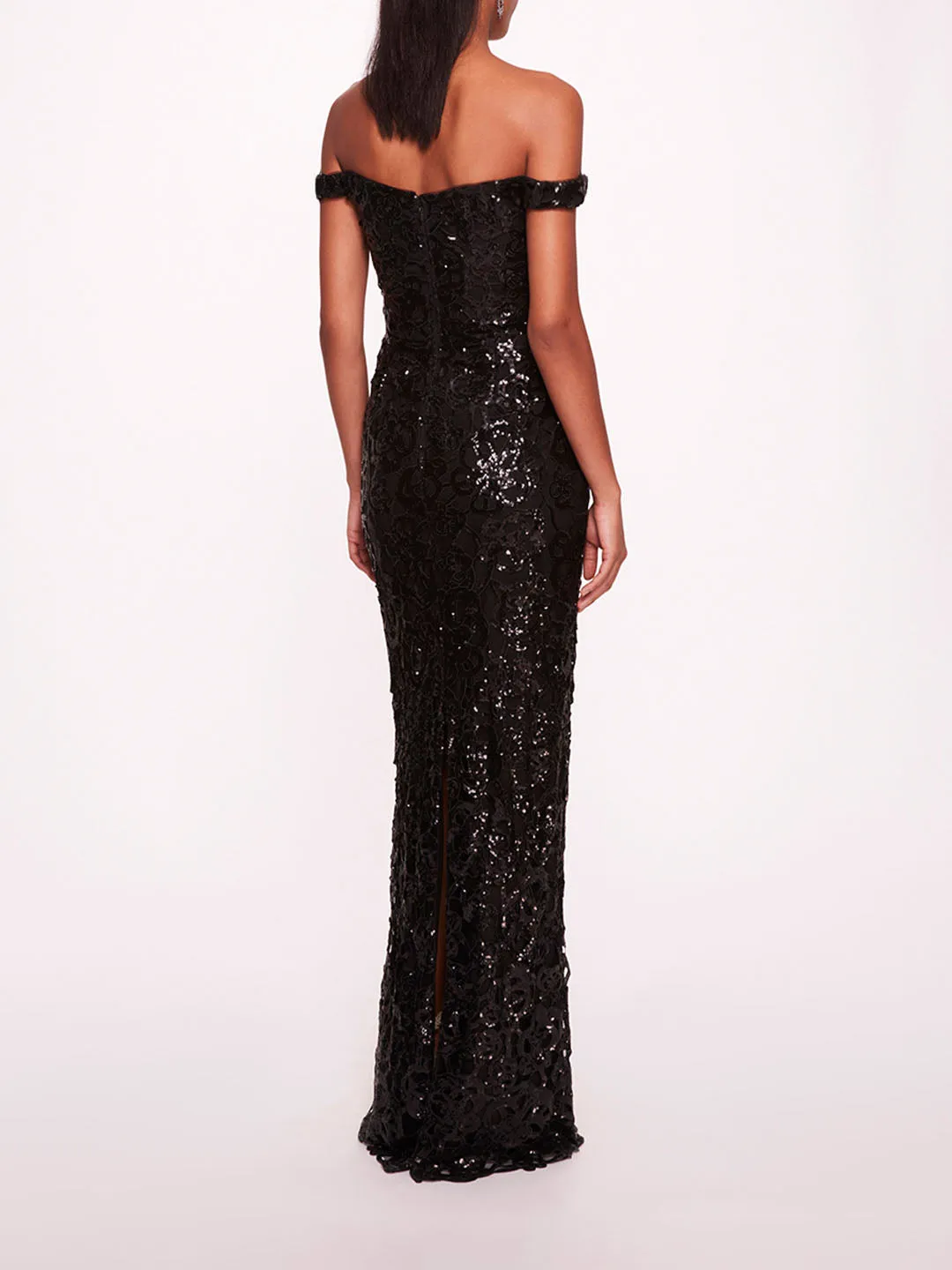 Off Shoulder Neckline Sequin Gown sold by Marchesa product image thumbnail 2