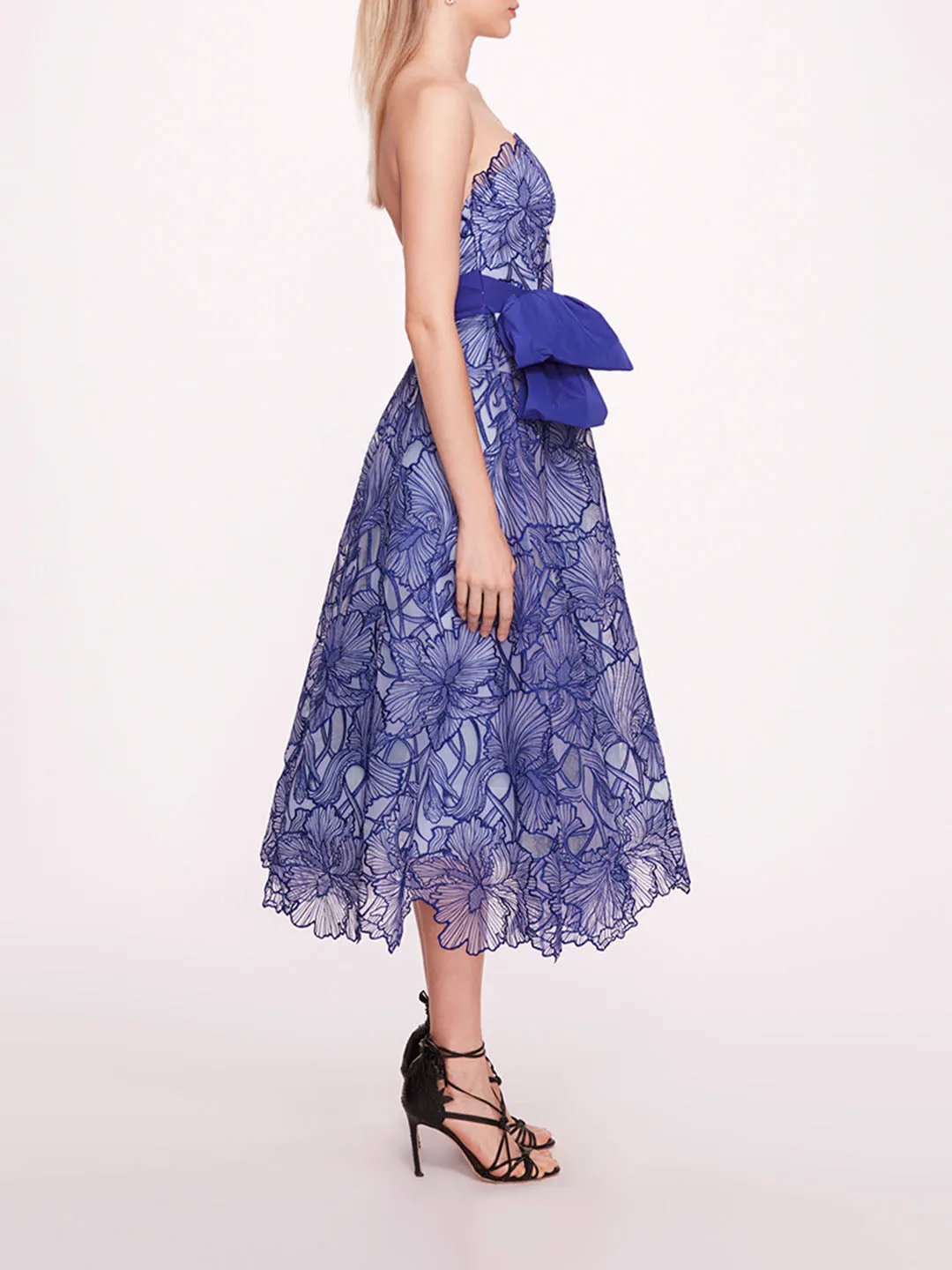 Iris Cutwork Midi Dress sold by Marchesa product image thumbnail 3