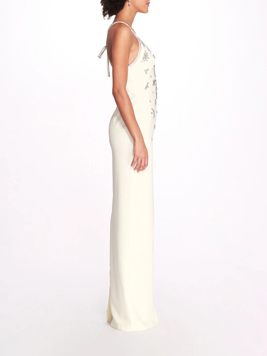 Scattered Crystal Column Gown sold by Marchesa product image thumbnail 3