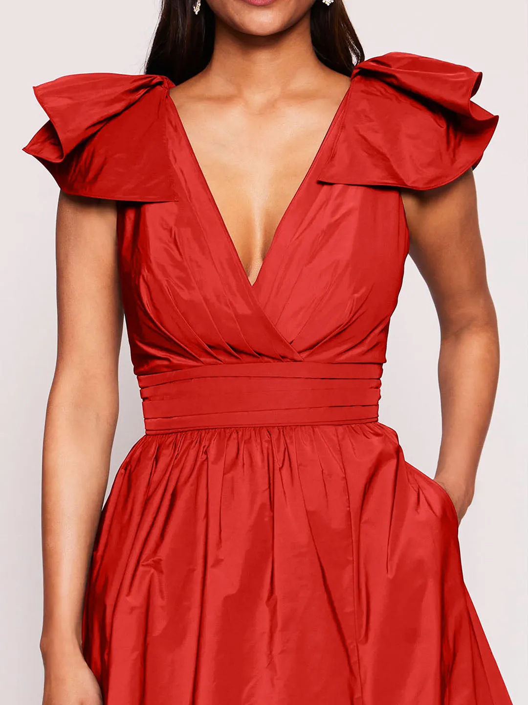 Bow Taffeta Gown sold by Marchesa product image thumbnail 4