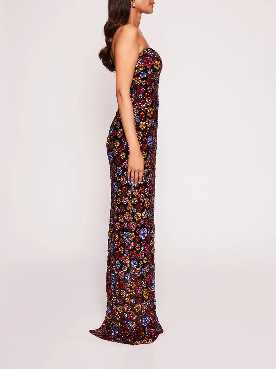 Sequin Bouquets Gown sold by Marchesa product image thumbnail 3