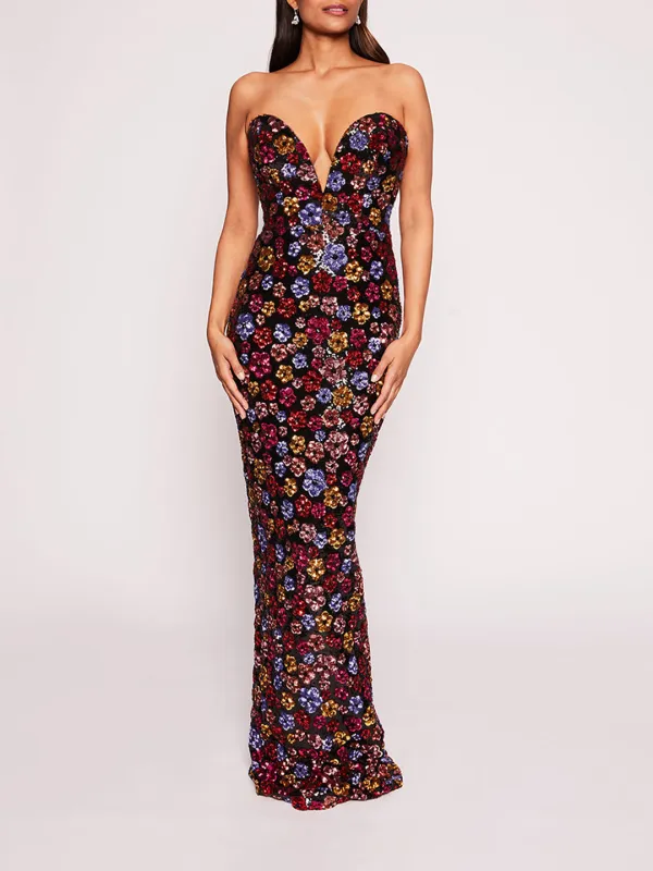 Sequin Bouquets Gown sold by Marchesa