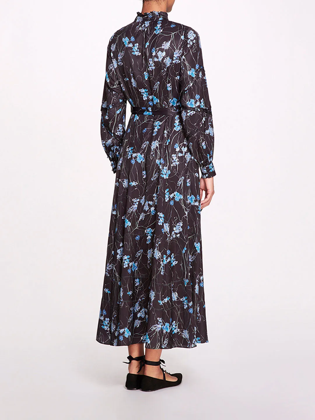Fiorella Sateen Maxi Shirtdress sold by Marchesa product image thumbnail 2