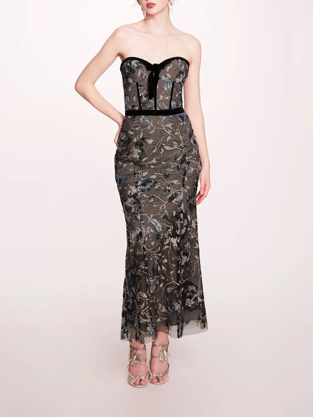 Climbing Vines Midi Dress sold by Marchesa
