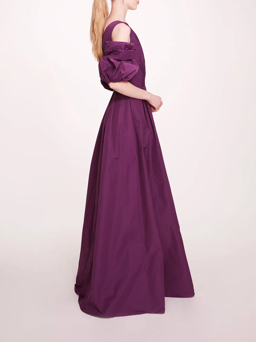Taffeta Bubble Sleeve Gown sold by Marchesa product image thumbnail 3