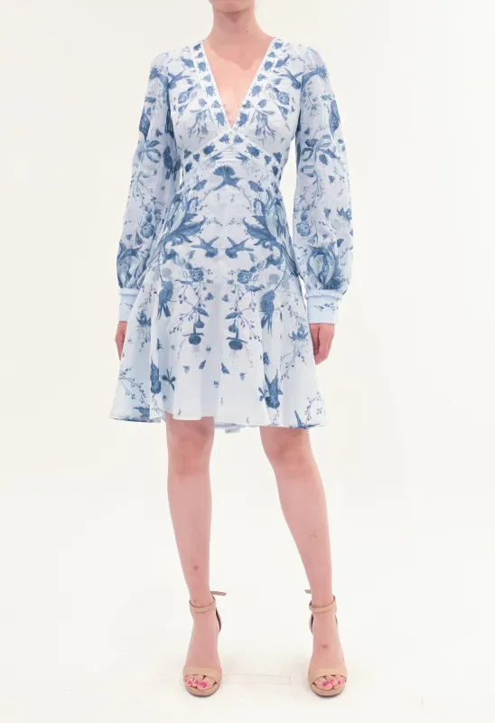 Threadwork Voile Mini Dress made by Marchesa