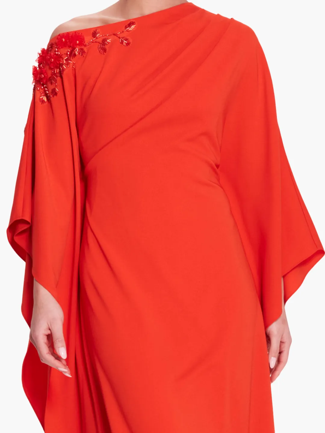 Embroidered Draped Kaftan sold by Marchesa product image thumbnail 4