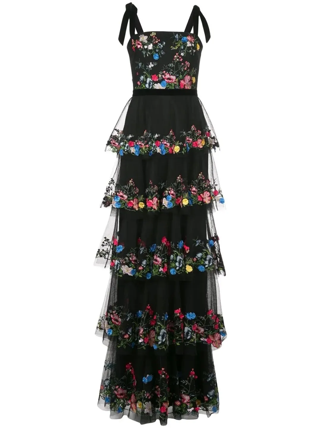 5-Tier 3D Embroidered Tulle Gown sold by Marchesa product image thumbnail 5