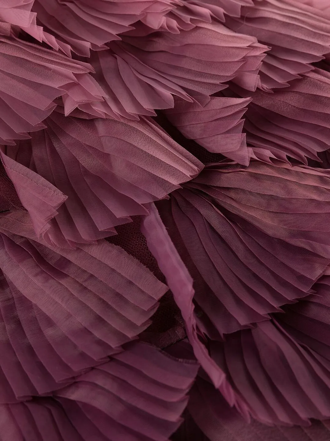 One Shoulder Tiered Ruffle Gown sold by Marchesa product image thumbnail 5