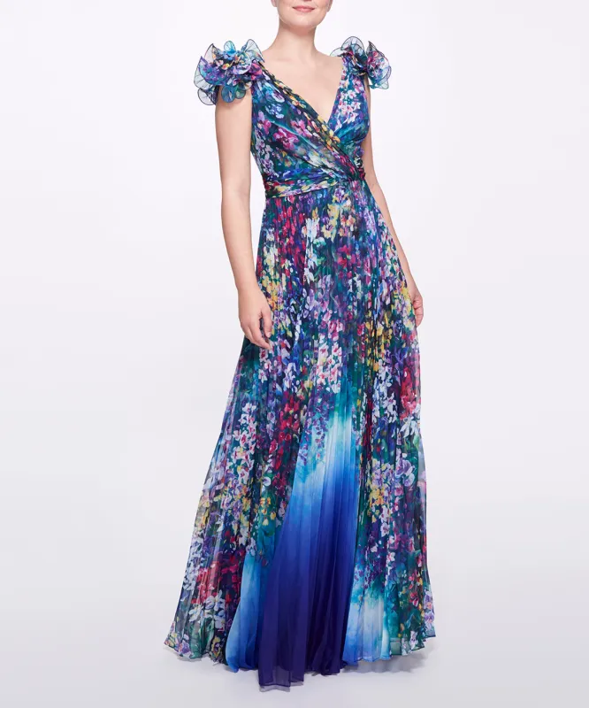 Pleated Chiffon Gown sold by Marchesa