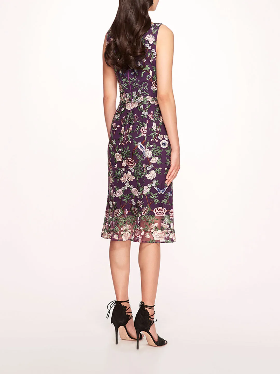 Botanical Embroidered Midi Dress sold by Marchesa product image thumbnail 2