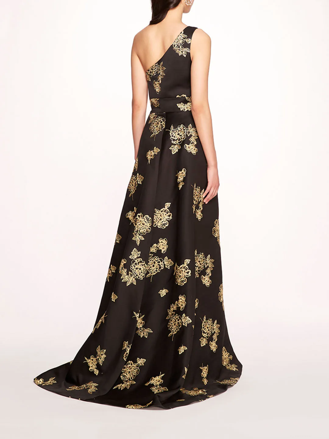 One Shoulder Marigold Ball Gown sold by Marchesa product image thumbnail 2
