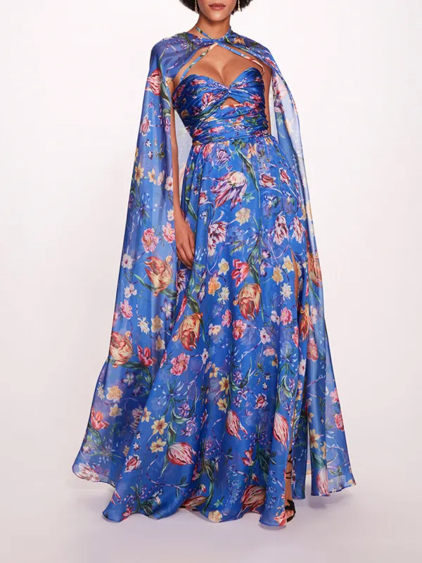 Ribbons Cape Gown made by Marchesa