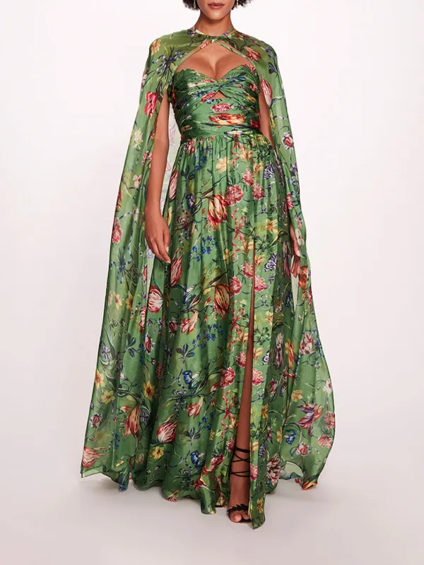 Ribbons Cape Gown made by Marchesa