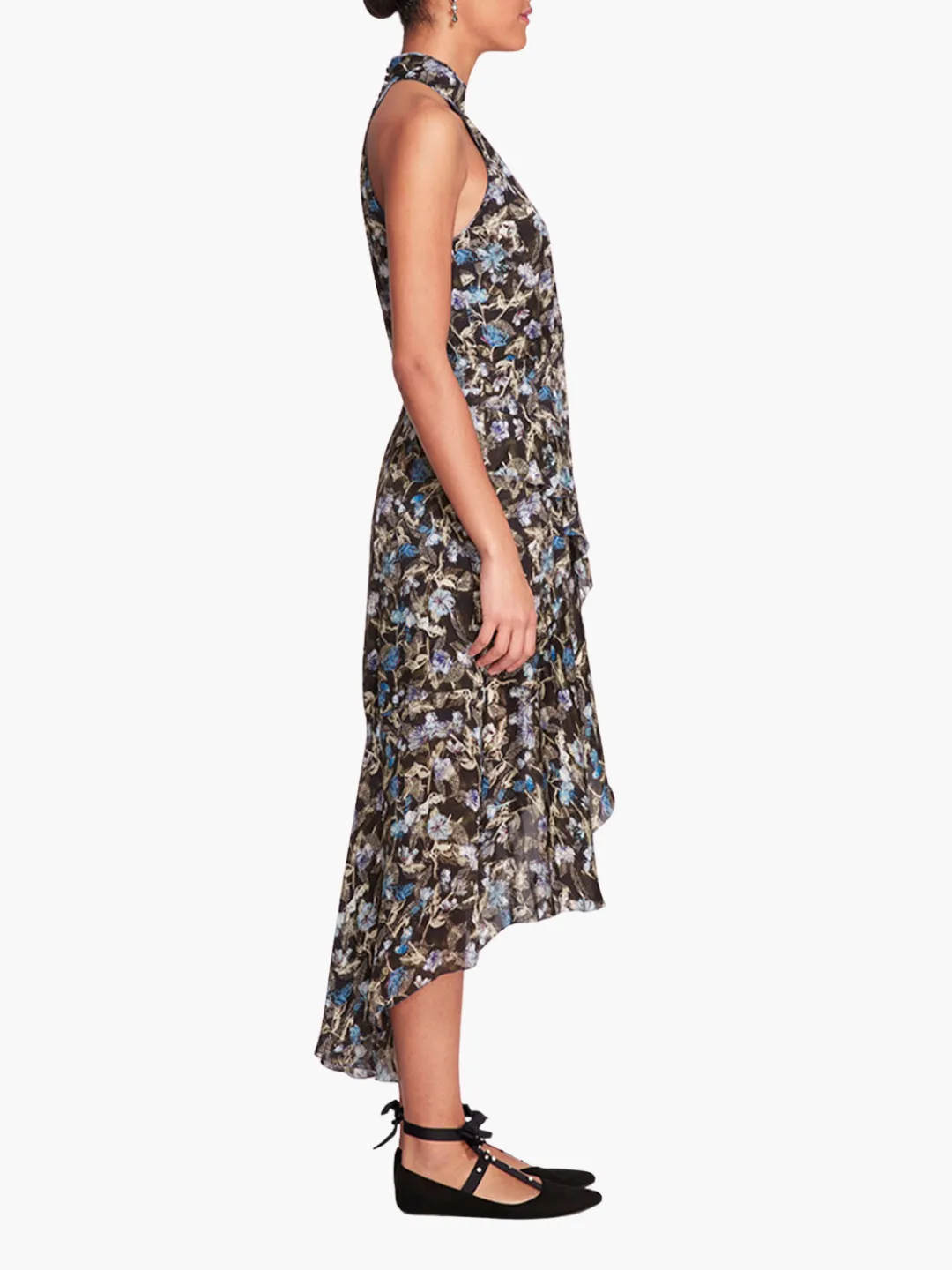 Magnolia Printed Viscose Halter Midi Dress sold by Marchesa product image thumbnail 3