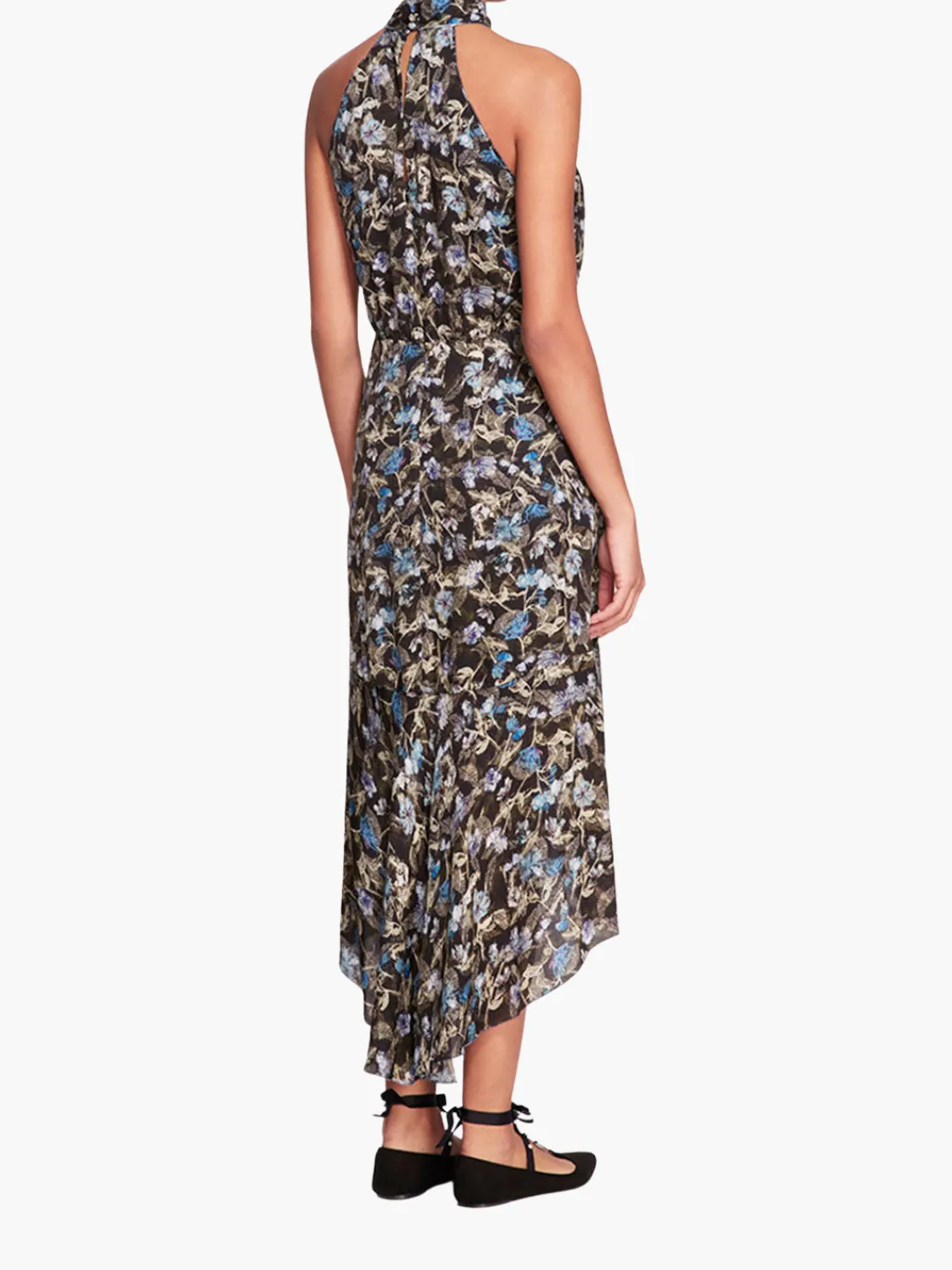 Magnolia Printed Viscose Halter Midi Dress sold by Marchesa product image thumbnail 2