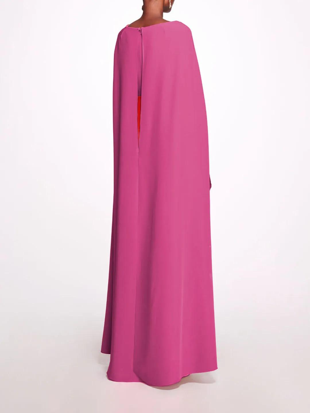 Two-Tone Sweetheart Cape Gown sold by Marchesa product image thumbnail 3