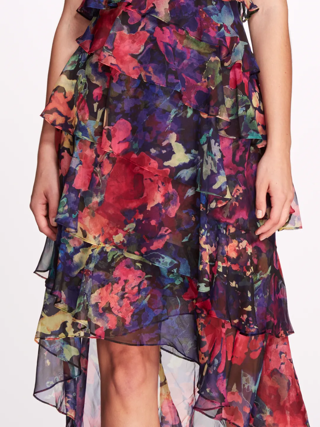 Aquarelle Midi Dress sold by Marchesa product image thumbnail 4