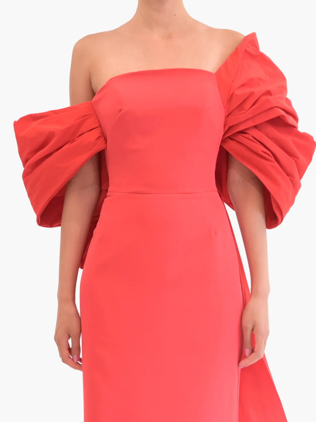 Taffeta Sleeve Column Gown sold by Marchesa product image thumbnail 2
