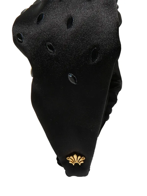 JET MARCHESA COUTURE X LELE SADOUGHI GRETA SILK HEADBAND sold by Marchesa