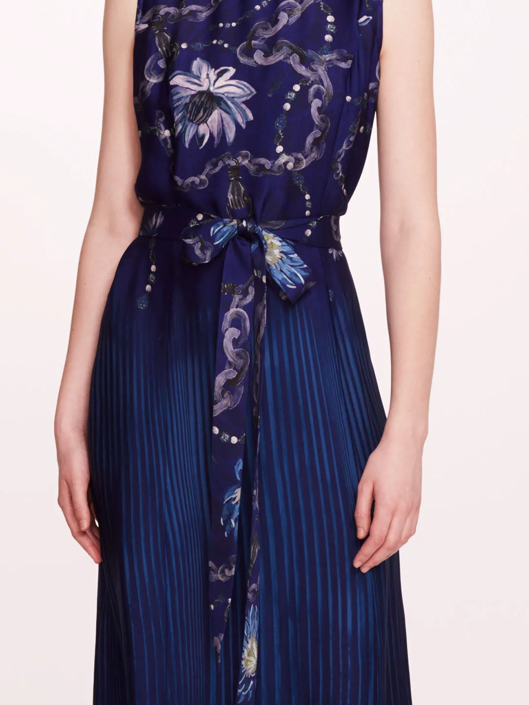 Viscose Georgette Midi Dress sold by Marchesa product image thumbnail 4