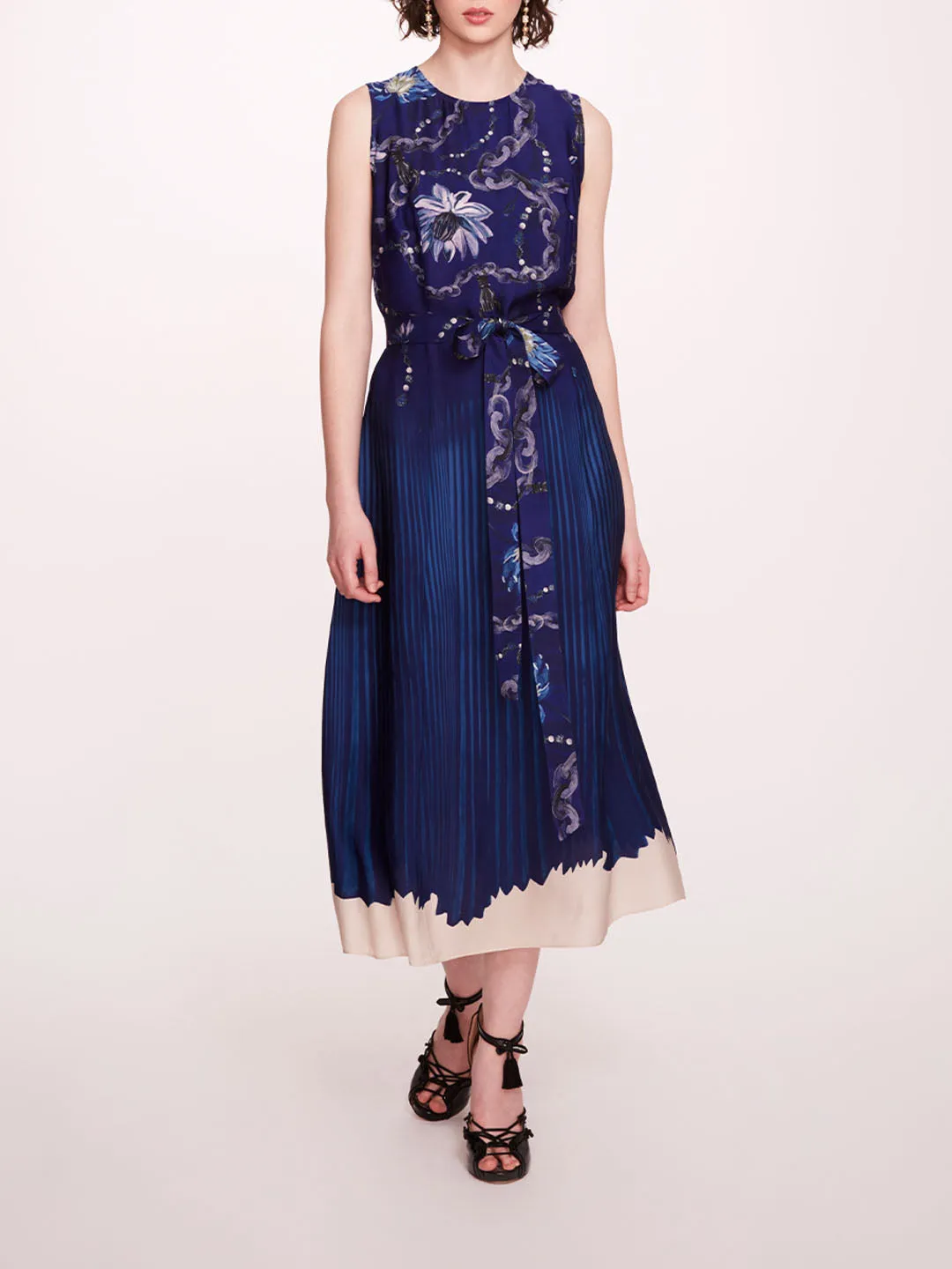Viscose Georgette Midi Dress sold by Marchesa