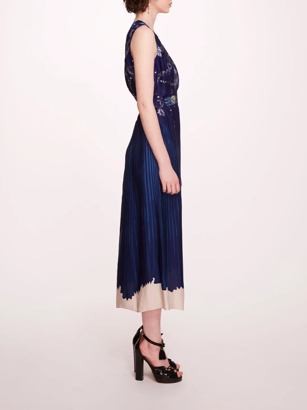 Viscose Georgette Midi Dress sold by Marchesa product image thumbnail 3