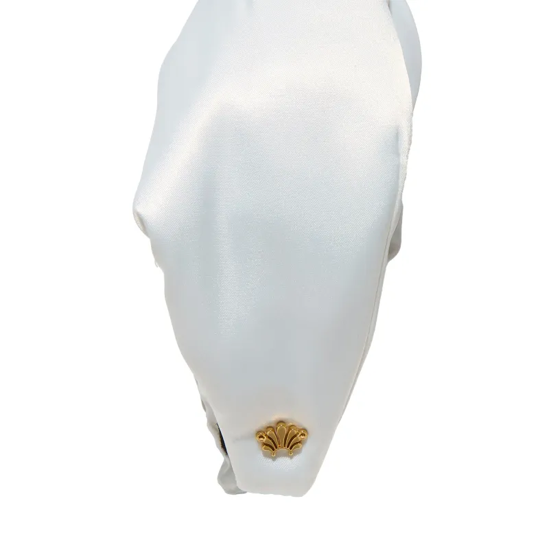 IVORY MARCHESA BRIDAL X LELE SADOUGHI FLORAL SILK GRETA HEADBAND made by Lele Sadoughi