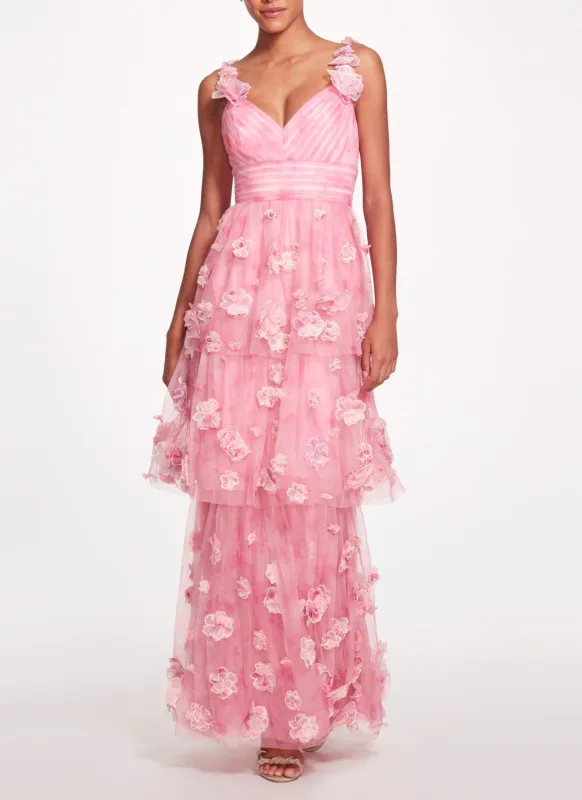 Ombré Tulle Gown made by Marchesa