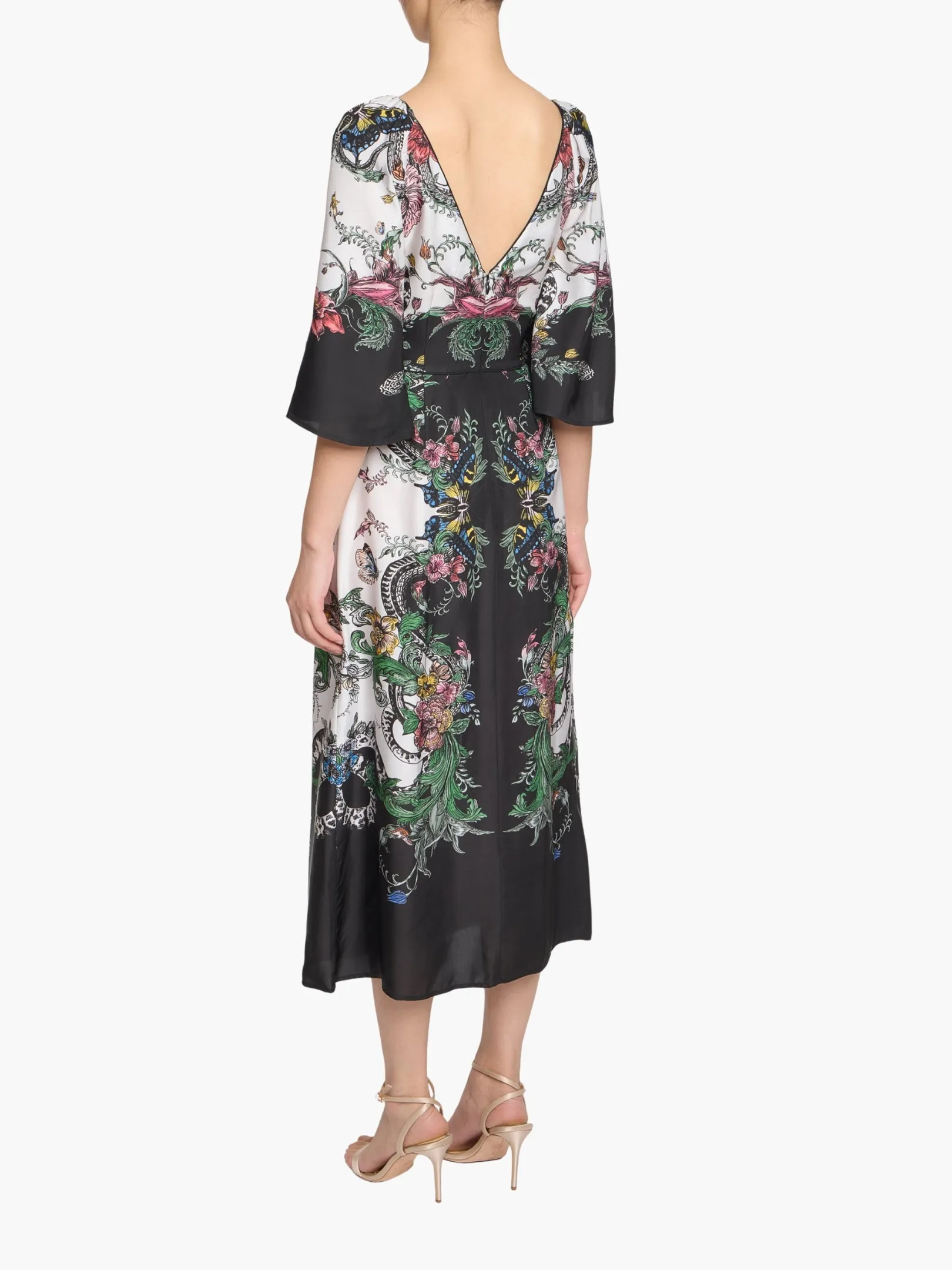 Garden of Eve Billowy Twill Empire Midi Dress sold by Marchesa product image thumbnail 2