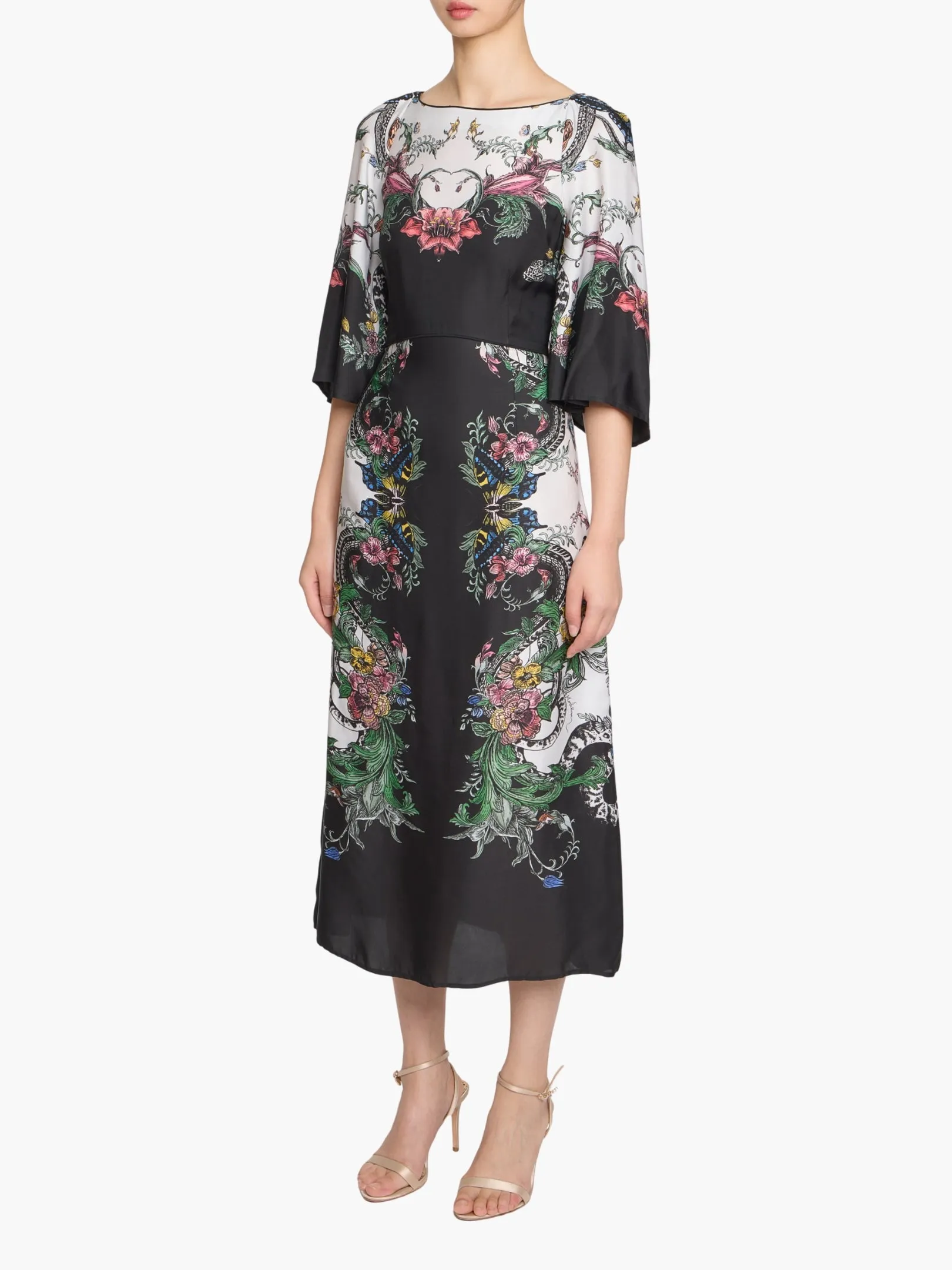 Garden of Eve Billowy Twill Empire Midi Dress sold by Marchesa product image thumbnail 3