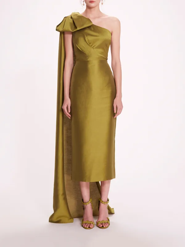 Silk Mikado Midi Dress sold by Marchesa