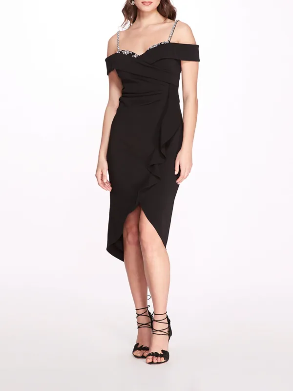 Off Shoulder Draped Dress sold by Marchesa