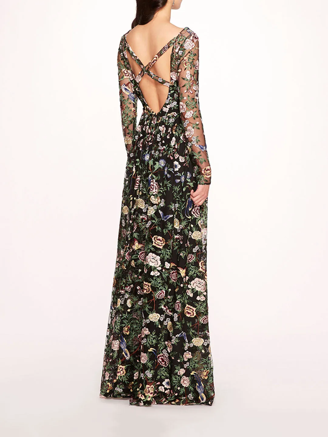 Botanical Embroidered Gown sold by Marchesa product image thumbnail 2