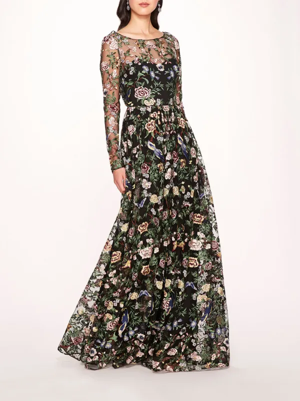 Botanical Embroidered Gown sold by Marchesa