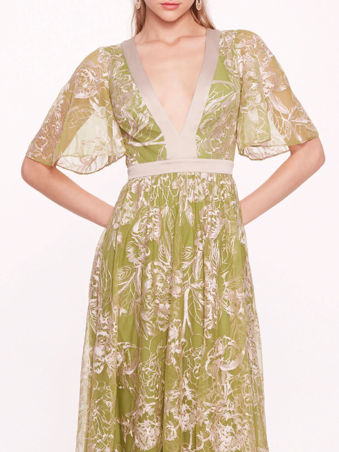 Peonies Gown sold by Marchesa product image thumbnail 4