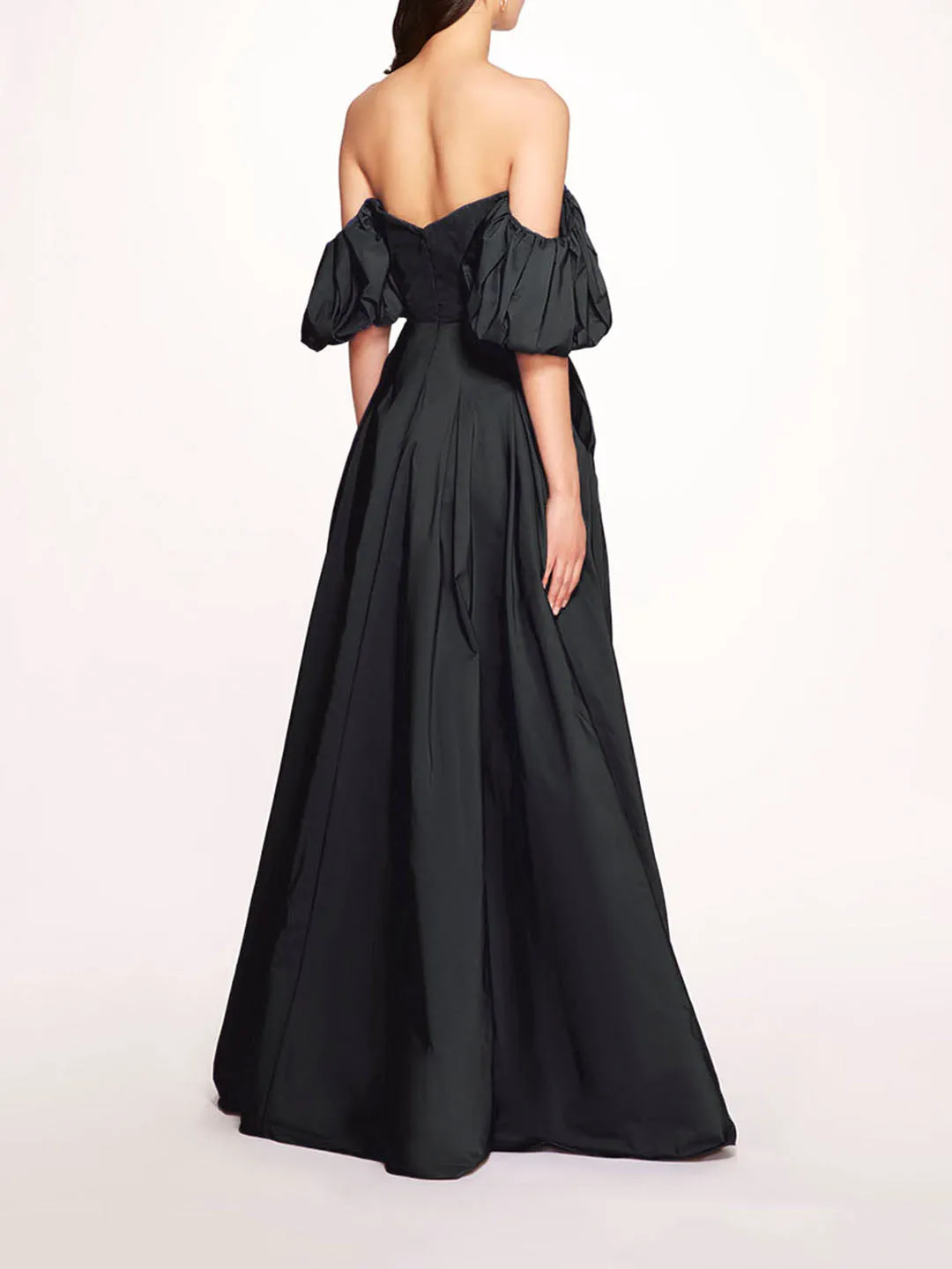 Balloon Sleeve Taffeta Gown sold by Marchesa product image thumbnail 2