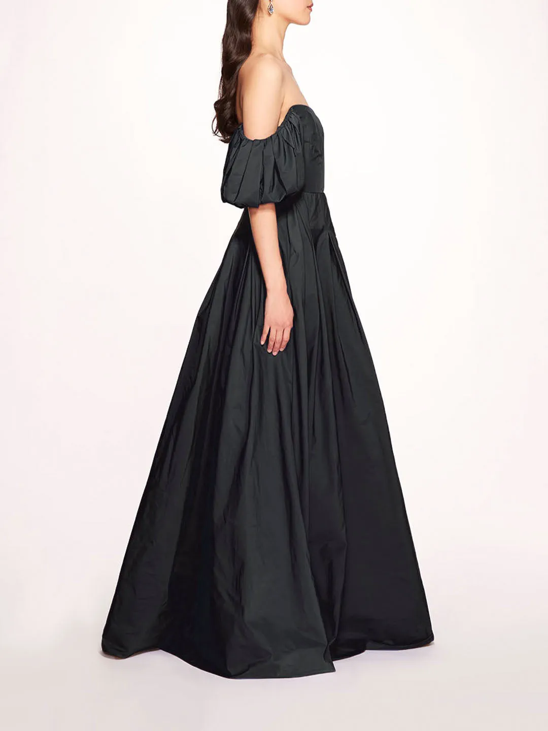 Balloon Sleeve Taffeta Gown sold by Marchesa product image thumbnail 3