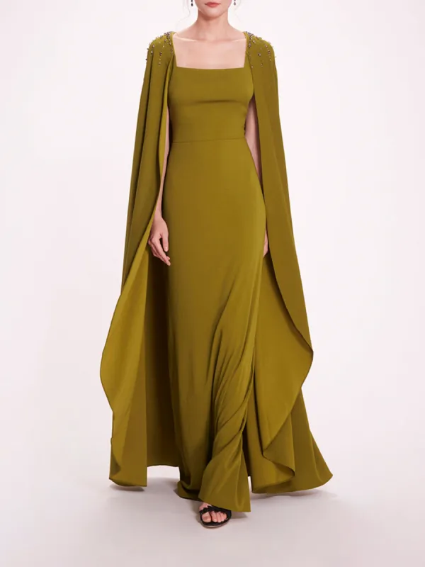 Embellished Cape Gown sold by Marchesa