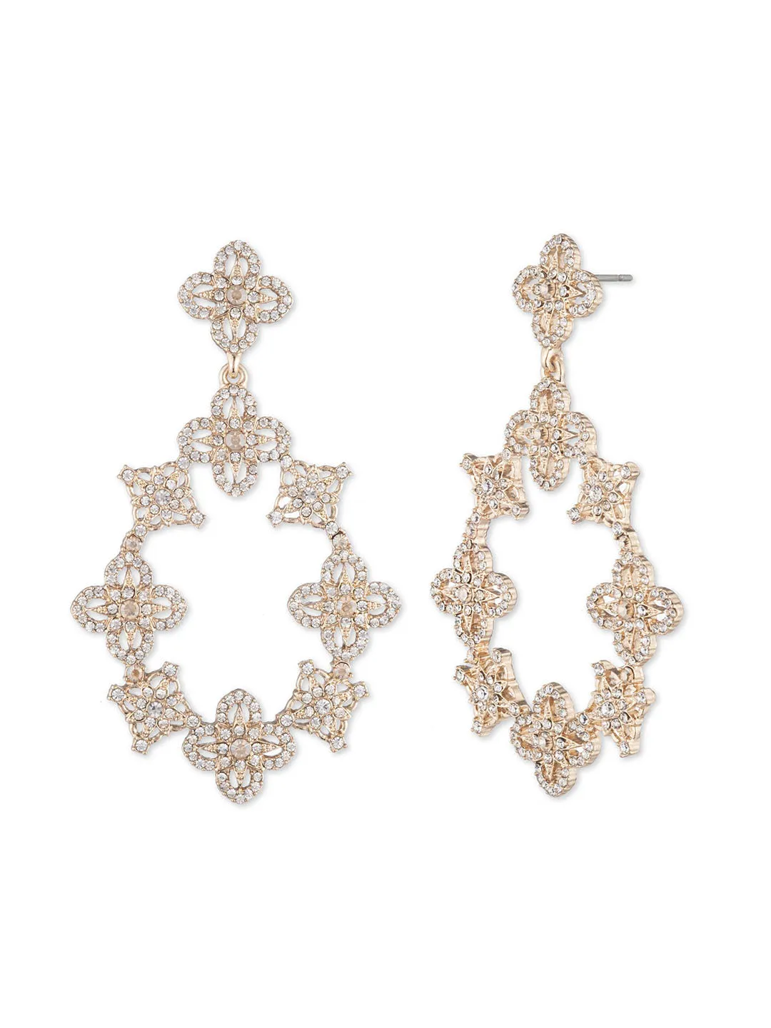 Gold Lace Orbital Earring sold by Marchesa
