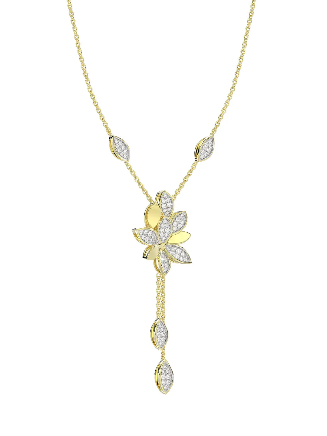 Wild Flower Yellow Gold Y Necklace sold by Marchesa product image thumbnail 3