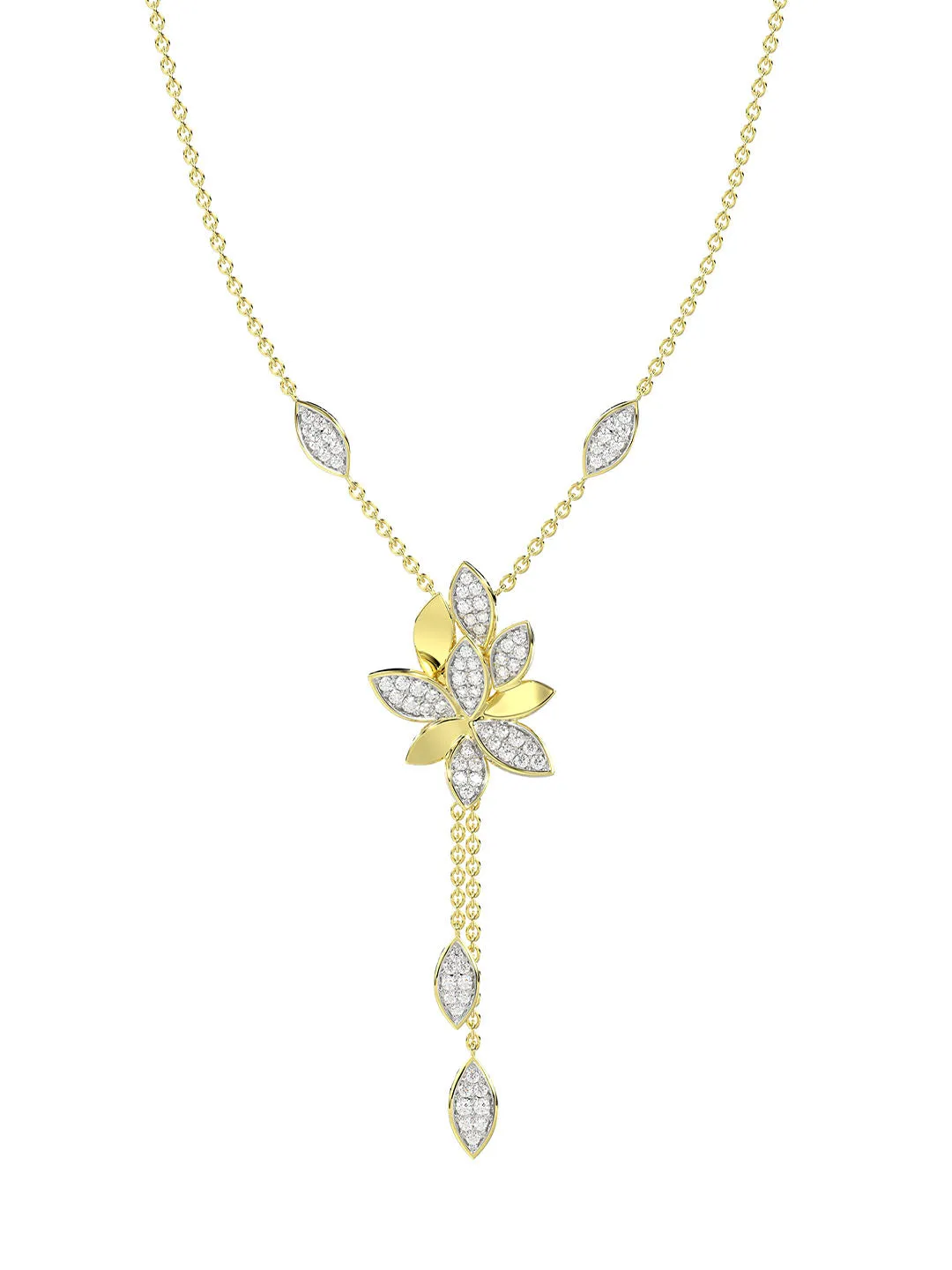 Wild Flower Yellow Gold Y Necklace sold by Marchesa product image thumbnail 2