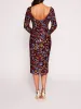 Sequin Bouquets Midi Dress sold by Marchesa
