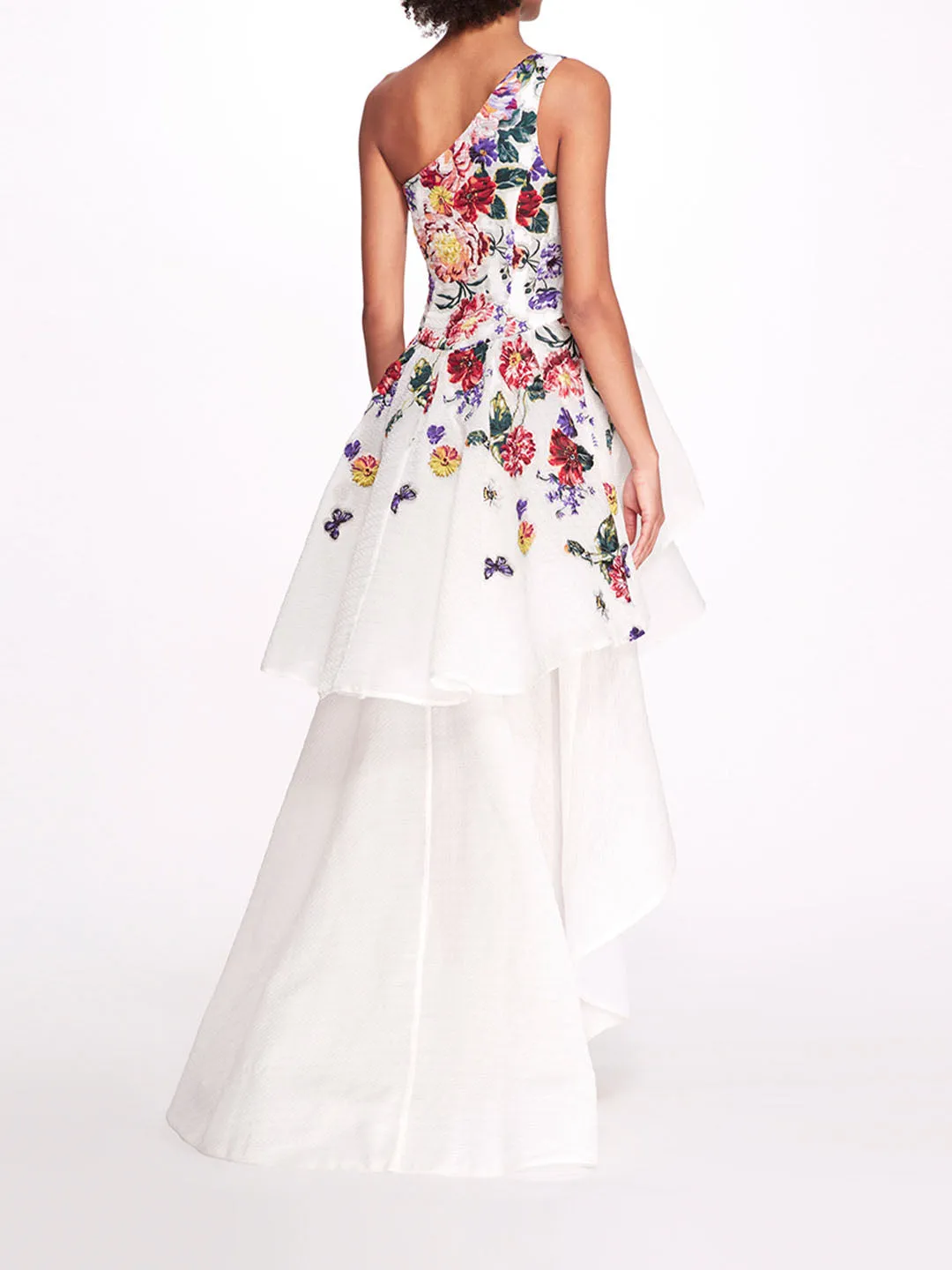 One Shoulder Floral Gown sold by Marchesa product image thumbnail 2