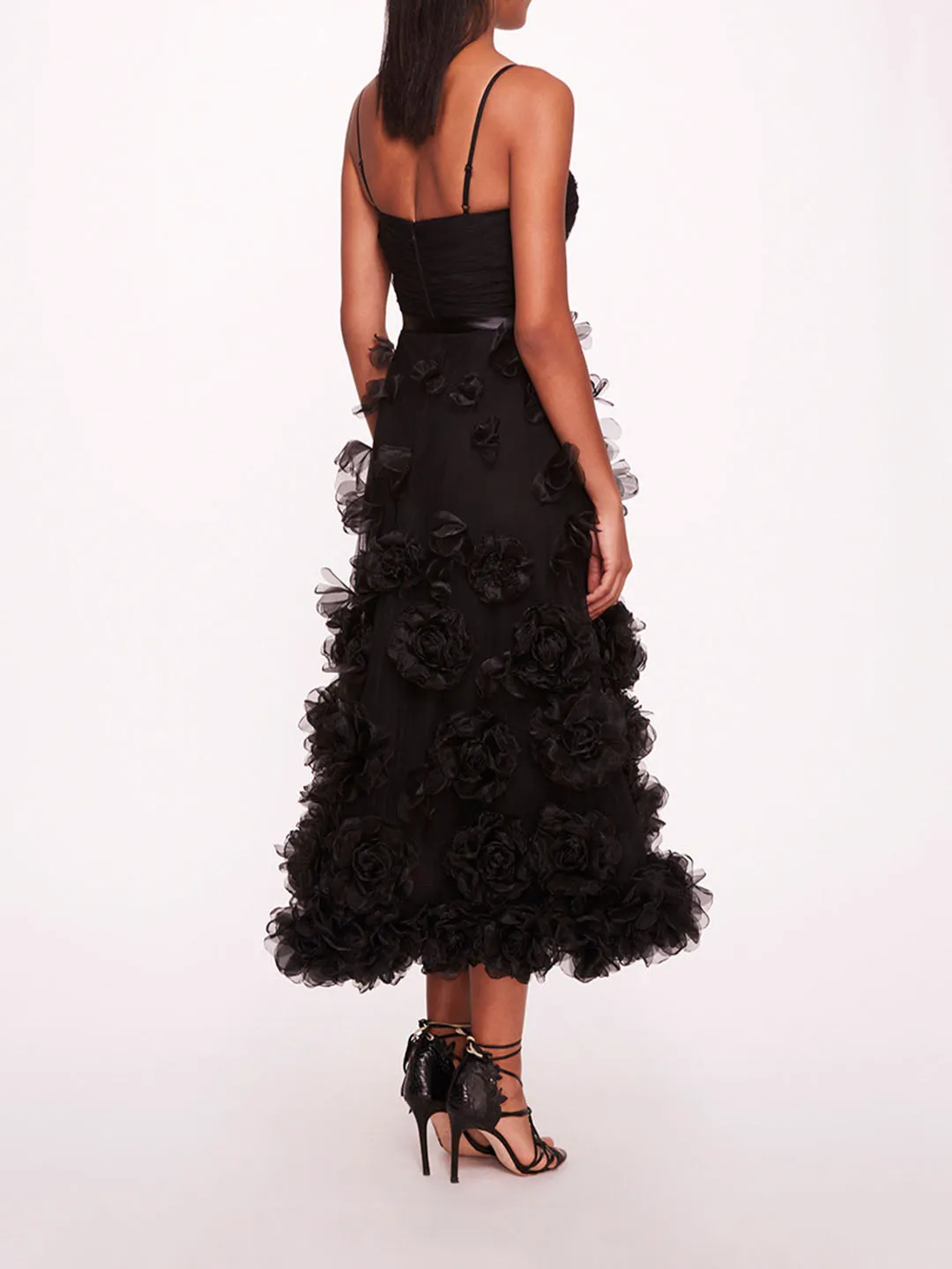 Tulle Rosette Midi Dress sold by Marchesa product image thumbnail 2