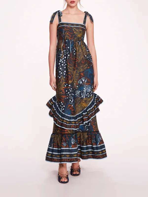 Flying Cheetah Maxi Dress sold by Marchesa