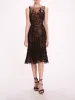 Embroidered Tulle Midi Dress sold by Marchesa